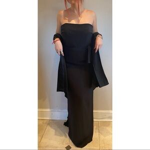 Jovani Strapless Evening Floor Length Gown